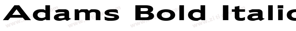 Adams Bold Italic字体转换